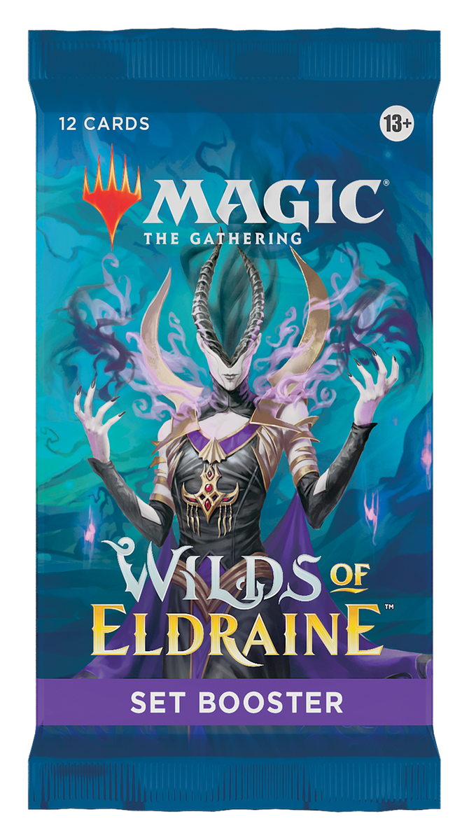 eldraine booster box Magic: The Gathering Wilds of Collector Pack containing gorgeous art cards and the opportunity to explore the set Magic: The Gathering: - Wilds