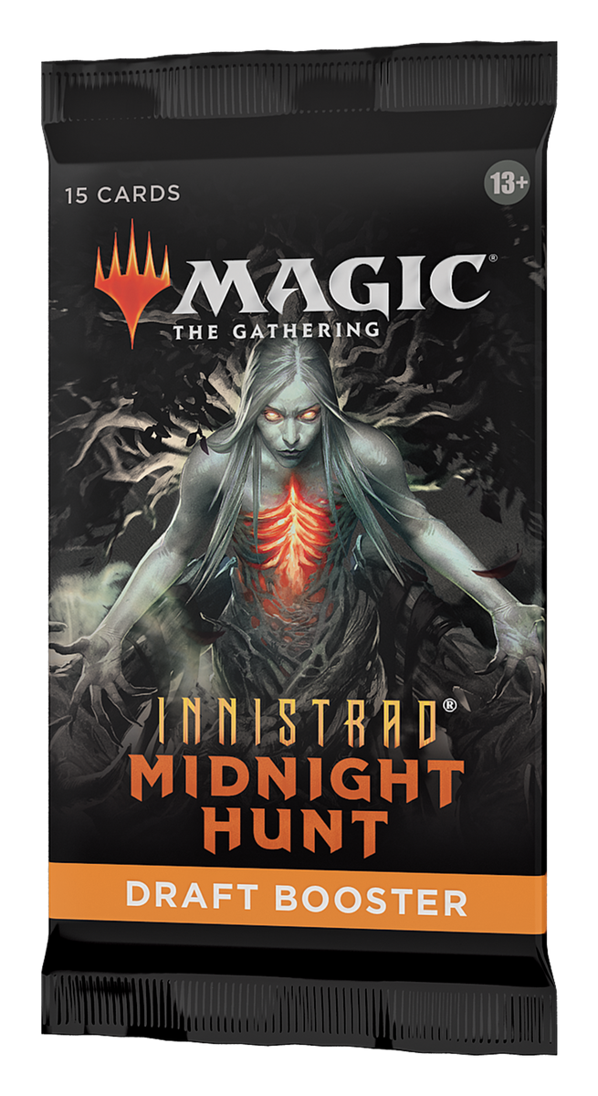 Magic the Gathering: Innistrad: Midnight Hunt - Draft Booster Pack Level One Game Shop Magic the Gathering: Innistrad: Midnight Hunt - Draft Booster Pack Level One Game Shop