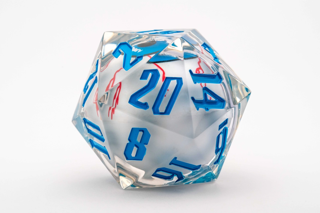  20 Sided DND Dice,D20 Giant Polyhedral Dice,55mm Titan