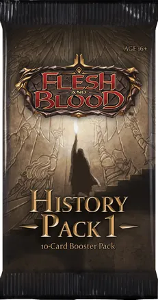 Flesh & Blood TCG: History Pack 1 Booster Pack – Level One Game Shop