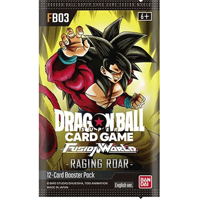 Dragon Ball Super TCG - Fusion World - Raging Roar - Booster Pack [FB0 Level One Game Shop Dragon Ball Super TCG - Fusion World - Raging Roar - Booster Pack [FB0 Level One Game Shop
