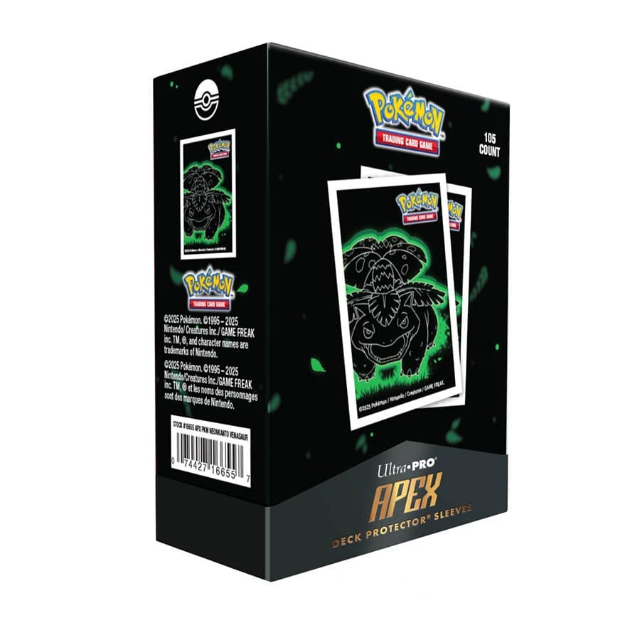 Apex Deck Protector Sleeves: Pokemon Neon Kanto- Venusaur Apex Deck Protector Sleeves: Pokemon Neon Kanto- Venusaur