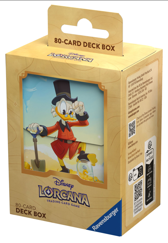 Lorcana TCG: Into the Inklands - Scrooge McDuck - Deck Box Level One Game Shop Lorcana TCG: Into the Inklands - Scrooge McDuck - Deck Box Level One Game Shop