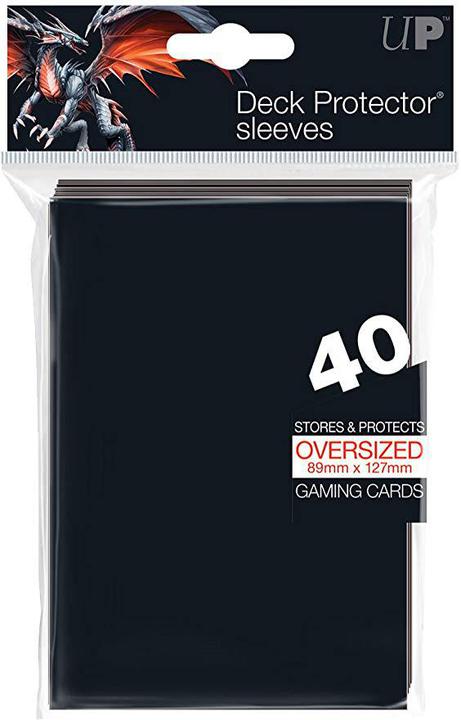 Ultra Pro: Deck Protector Sleeves - Oversized Black (40) Level One Game Shop Ultra Pro: Deck Protector Sleeves - Oversized Black (40) Level One Game Shop