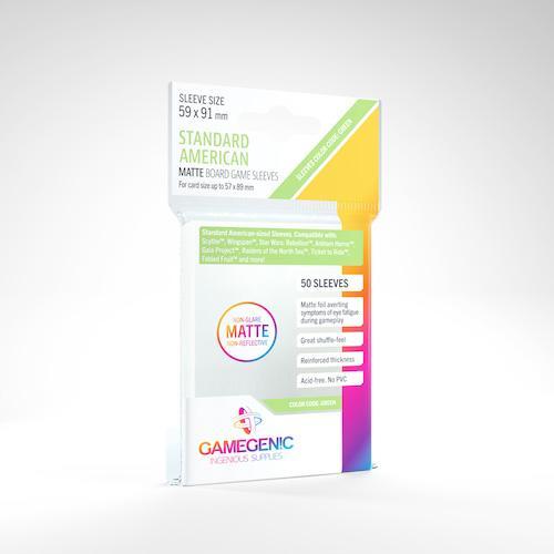 Gamegenic: MATTE Standard American-Sized Boardgame Sleeves 59 x 91 mm –  Level One Game Shop