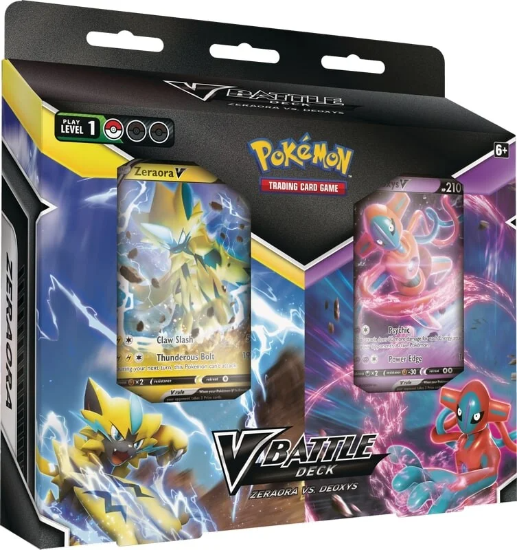 Pokemon TCG: V Battle Decks - Zeraora V vs Deoxys V Level One Game Shop Pokemon TCG: V Battle Decks - Zeraora V vs Deoxys V Level One Game Shop