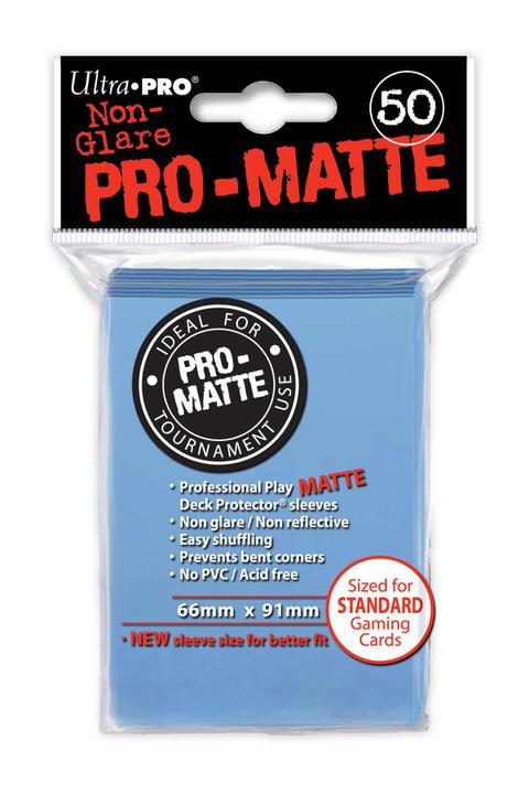 Ultra Pro: PRO-Matte Deck Protector Sleeves - Standard Size Light Blue Level One Game Shop Ultra Pro: PRO-Matte Deck Protector Sleeves - Standard Size Light Blue Level One Game Shop