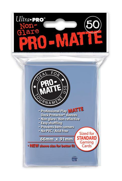 Ultra Pro: PRO-Matte Deck Protector Sleeves - Standard Size Clear (50) Level One Game Shop Ultra Pro: PRO-Matte Deck Protector Sleeves - Standard Size Clear (50) Level One Game Shop