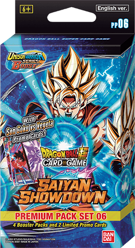 Dragon Ball Super TCG: Unison Warriors Series 6 - Saiyan Showdown - Pr Level One Game Shop Dragon Ball Super TCG: Unison Warriors Series 6 - Saiyan Showdown - Pr Level One Game Shop