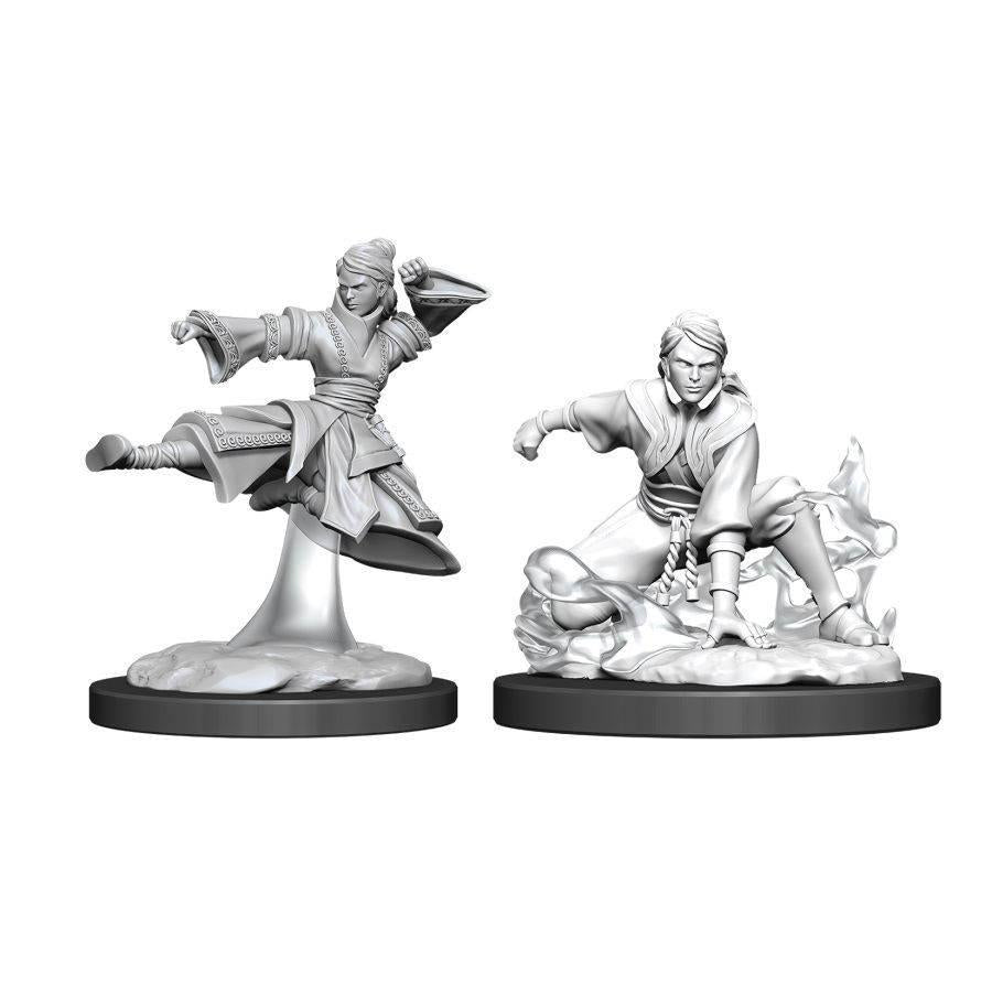 D&D Nolzur's Marvelous Miniatures: Human Monk Female W11 - Unpainted