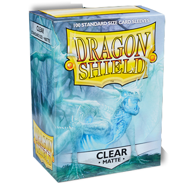 Dragon Shield: Deck Protector Sleeves - Standard Size Matte Clear (100 Level One Game Shop Dragon Shield: Deck Protector Sleeves - Standard Size Matte Clear (100 Level One Game Shop