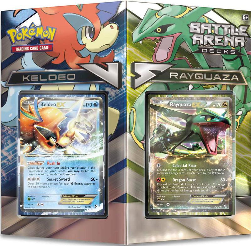 Pokemon TCG: Battle Arena Decks - Keldeo EX vs Rayquaza EX Level One Game Shop Pokemon TCG: Battle Arena Decks - Keldeo EX vs Rayquaza EX Level One Game Shop