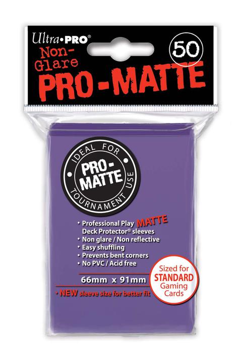 Ultra Pro: PRO-Matte Deck Protector Sleeves - Standard Size Purple (50 Level One Game Shop Ultra Pro: PRO-Matte Deck Protector Sleeves - Standard Size Purple (50 Level One Game Shop
