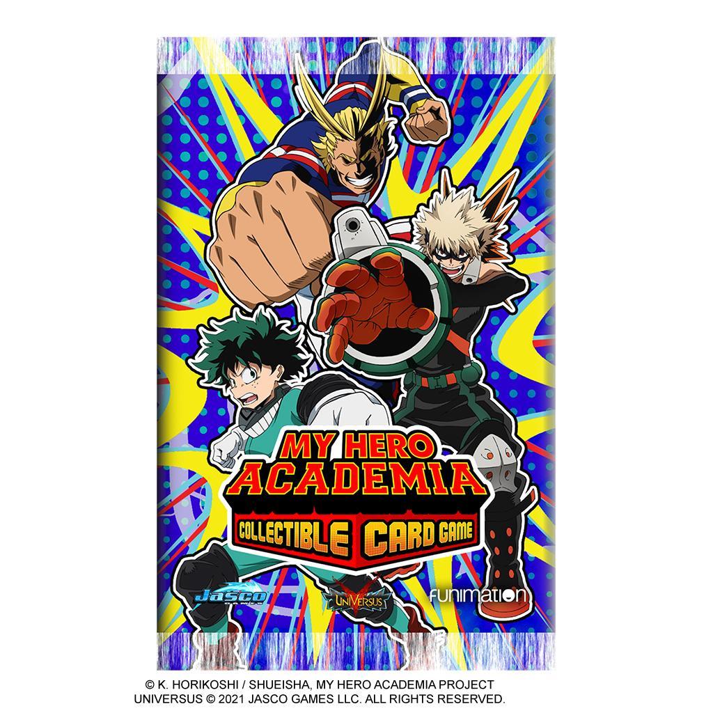 my hero academia card sleeves My Hero Academia CCG: Wave 1 Booster Pack – Level One Game Shop