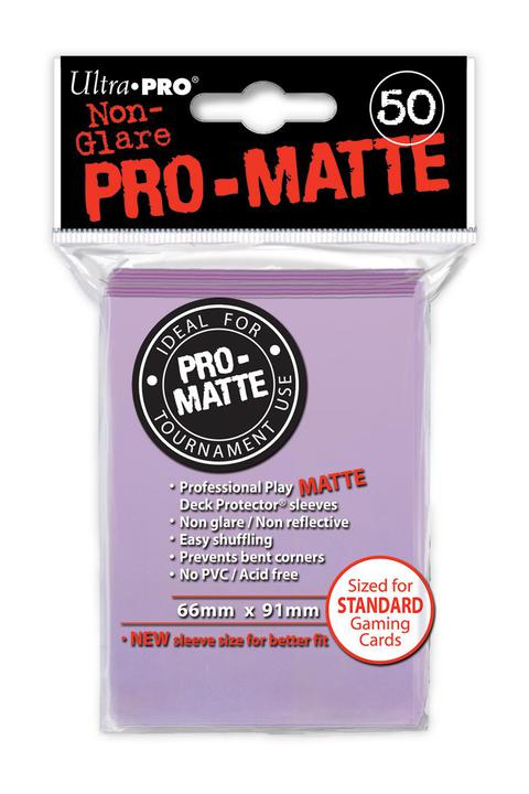 Ultra Pro: PRO-Matte Deck Protector Sleeves - Standard Size Lilac (50) –  Level One Game Shop