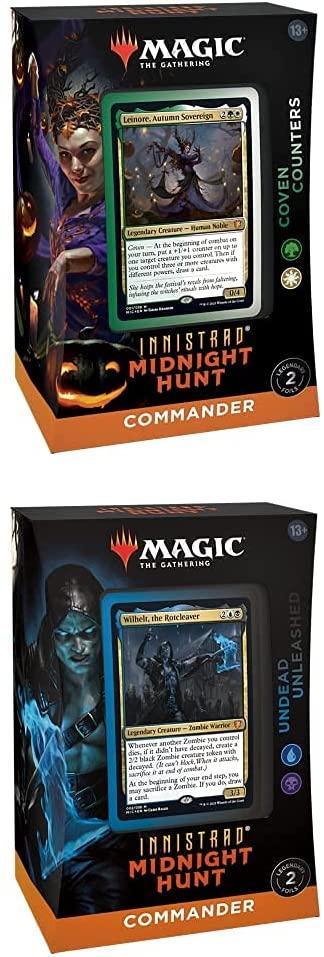 Magic the Gathering: Innistrad: Midnight Hunt - Commander 2021 Deck (1 of Each) Magic the Gathering: Innistrad: Midnight Hunt - Commander 2021 Deck (1 of Each)