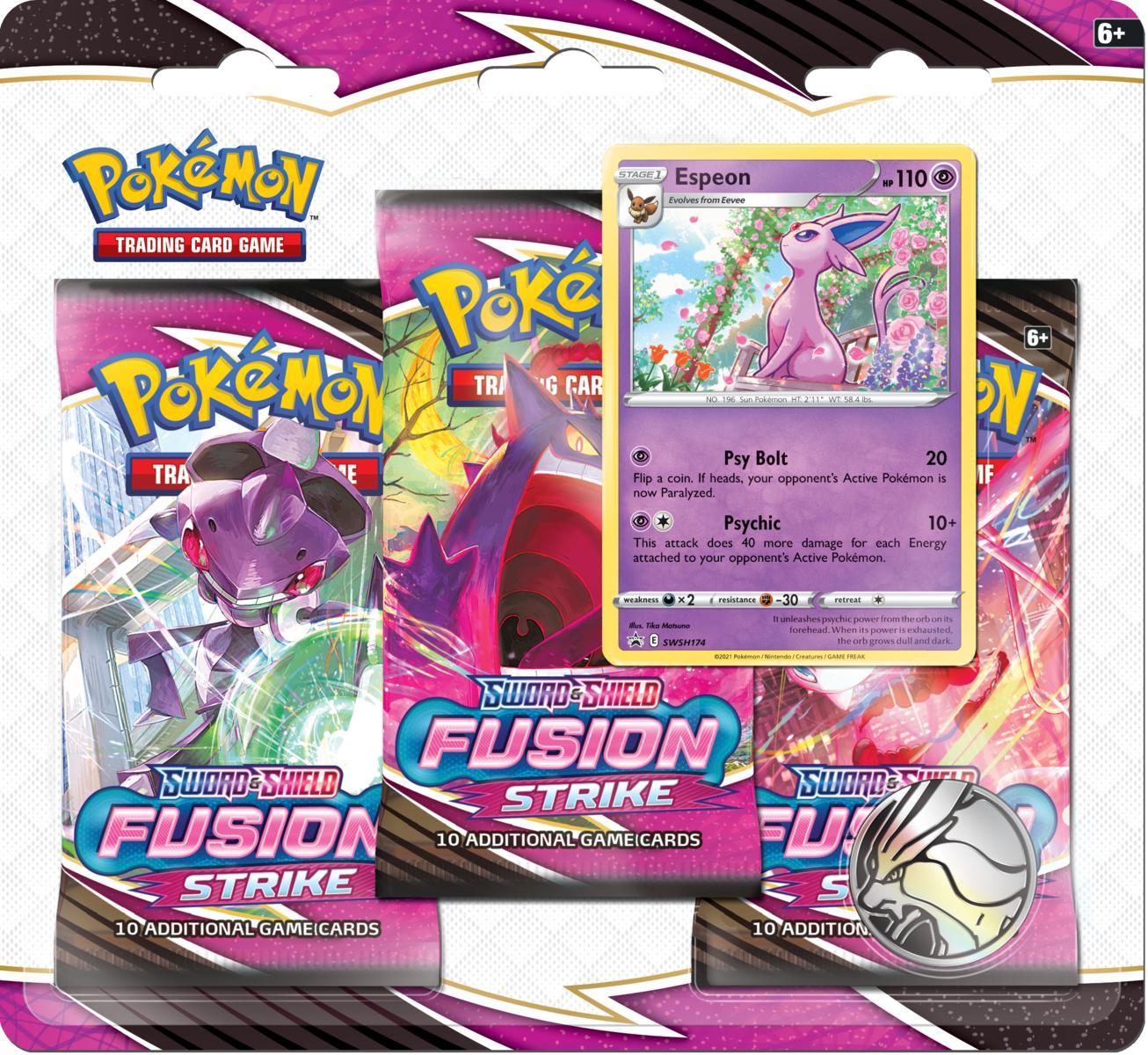 Pokemon TCG: Sword & Shield - Fusion Strike - 3-Pack Blister Level One Game Shop Pokemon TCG: Sword & Shield - Fusion Strike - 3-Pack Blister Level One Game Shop
